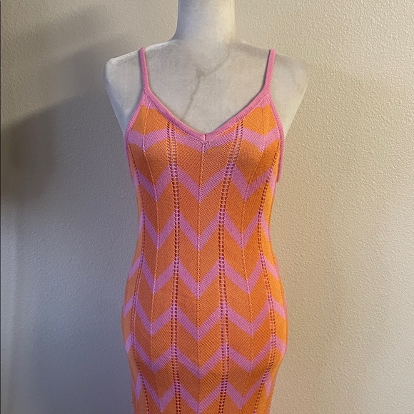 TALULAH - Maxi Dress‎ Pink and Orange - Picture 5 of 10